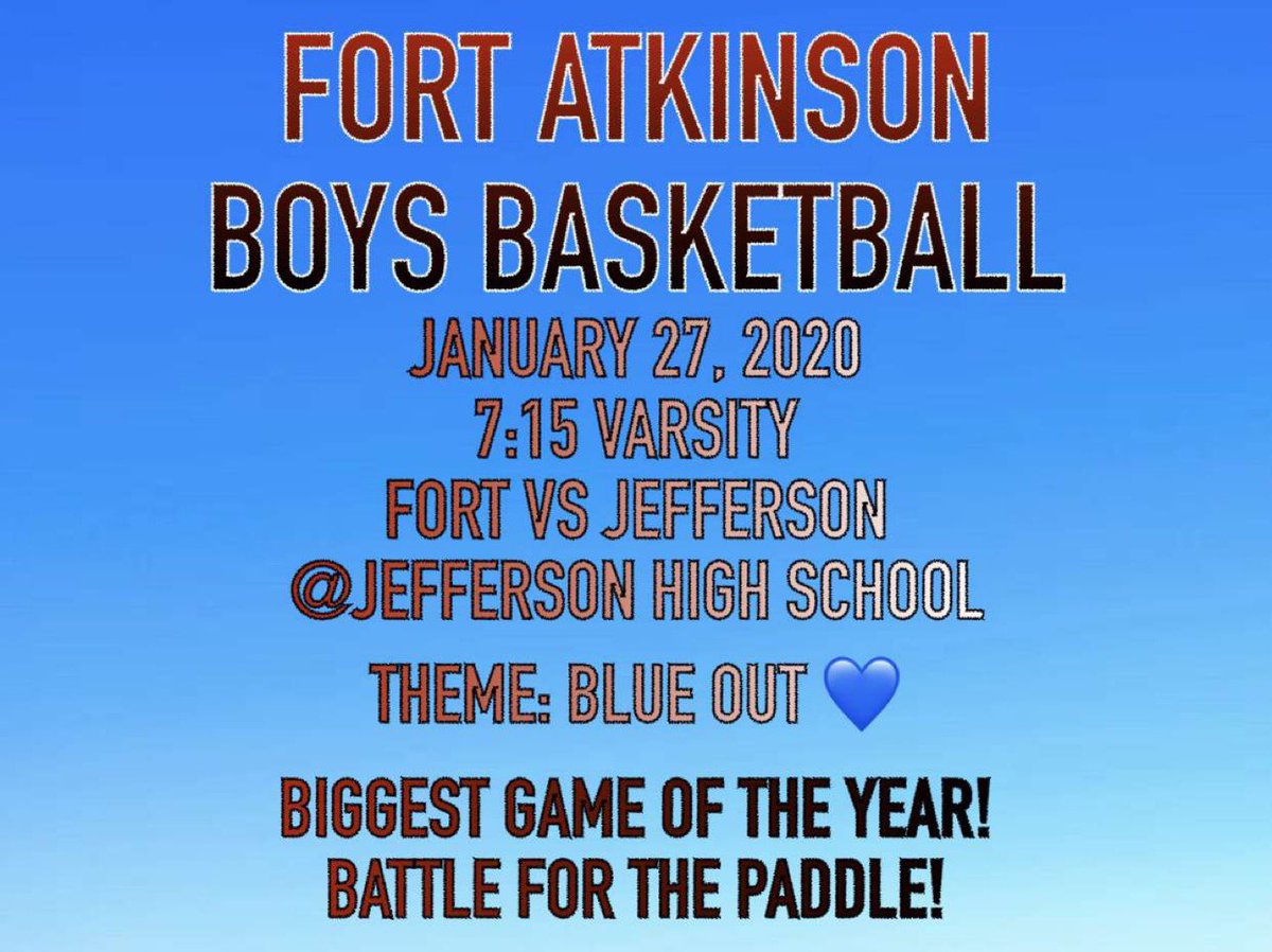 FortSection's tweet image. Due to the recent loss of Jefferson high school student Kaden Johnson. We have decided to change the theme to Blue Out in honor of him and his family.💙