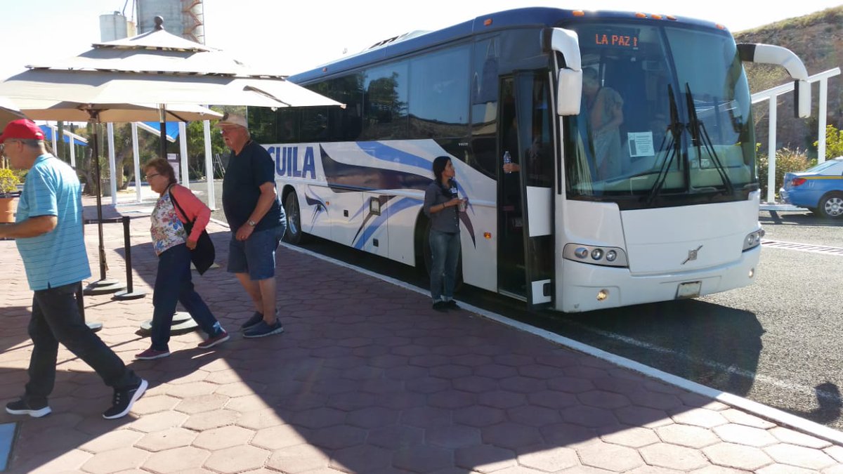 AUTOBUSESAGUIL1's tweet photo. Autobuses Águila, apoyando siempre al turismo.
transportación oficial en el arribo del bello crucero Astoria en el puerto de Pichilingue B.C.S. https://t.co/4FxHu8aBCu