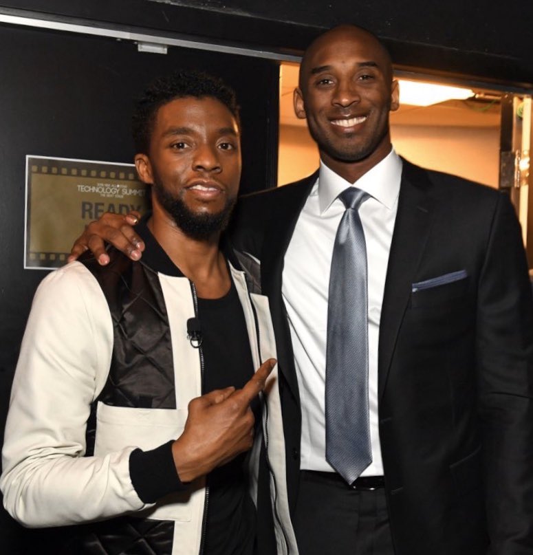 Chadwick Boseman on Twitter: "I'm heartbroken. Shocked. Husband, Father,  Strategist, Philosopher-Poet, Warrior-Athlete, Filmmaker...your focus is  magnetic, Kobe. My love goes out to you and your family.…  https://t.co/iGQuusVIwu"