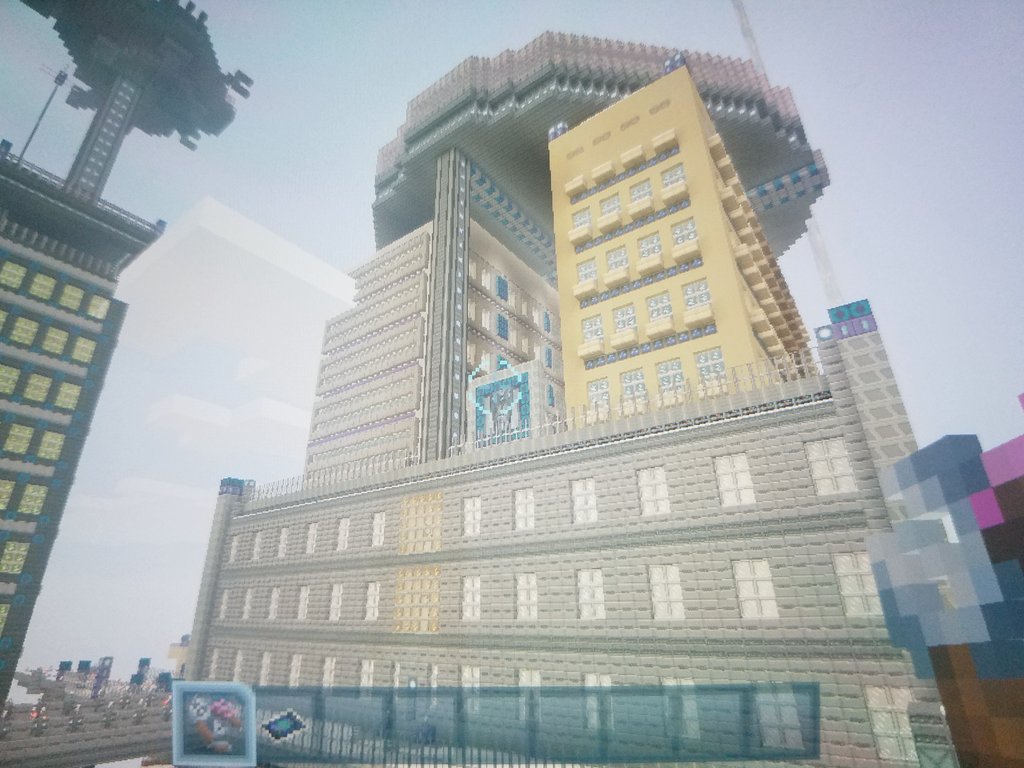 A作 D People A作 マイクラ マイワールド Vol 2 1 雪原 拠点エリア の複合巨大施設 2 巨大施設 中庭 3 雪原 拠点エリア 駅 4 雪原 エリア 線路から見えるビル群 Minecraft マインクラフト マイクラ