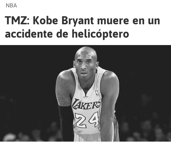 Roberth44932910's tweet photo. No soy fanático del baloncesto.. Pero rayos... Quien no conoce a #KobeBryant.??. Se hizo conocer hasta para el mas ignorante como yo.. Llevo el baloncesto de esta generación a otro nivel.. Descansan en paz #LEYENDA https://t.co/5juUrSRM8c