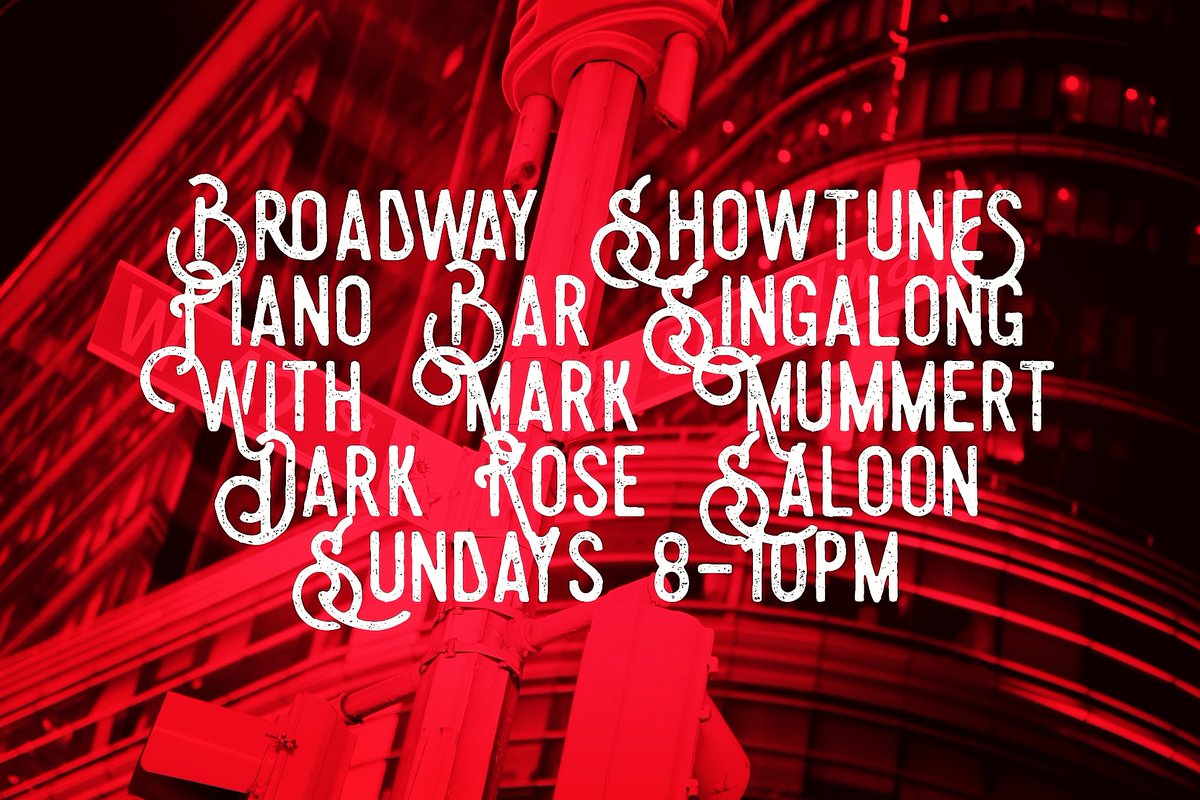 BrdwayShowtunes's tweet photo. Sing #BroadwayShowtunes with #MarkMummert at the #PianoBar at #DarkRoseSaloon on Shrewsbury Street in #WorcesterMA 8-10pm tonight and every Sunday. https://t.co/ZWqiMxGGnV