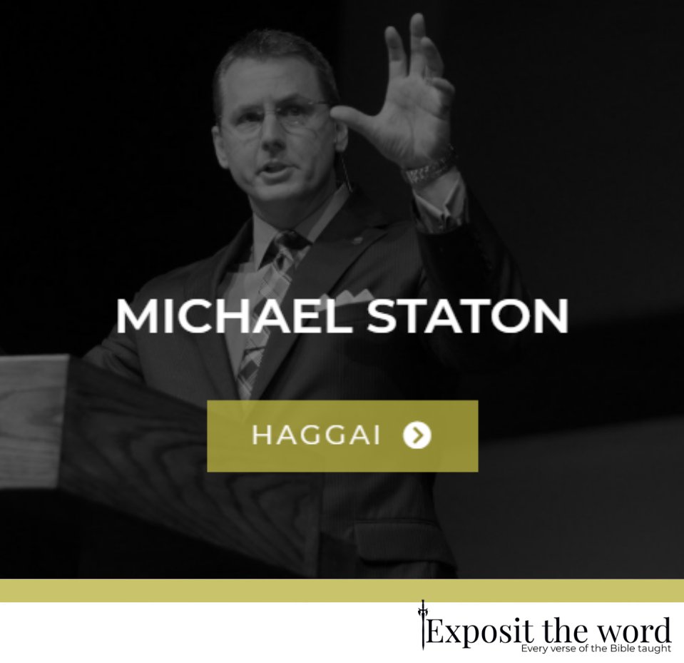 Exposittheword's tweet photo. Study the book of Haggai with Michael Staton
Link here - https://t.co/mHoLEdbdCE
We have over 1000 free videos of Bible teaching on our Youtube channel here - https://t.co/F7BTgsrBdU
#biblestudy #exposition #worldsbestpreachers #everyverse https://t.co/AN96w2BxTZ