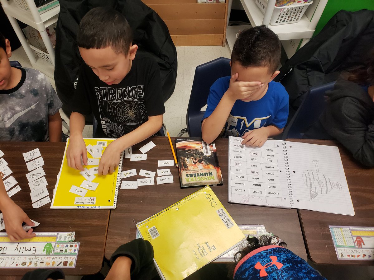 TrishaClark2016's tweet photo. Learning CAN be fun! Students were learning &amp; truly engaged during a Blind Sort with their Words Their Way words! #Michaellengendary #WEGOTGOALS #SIP https://t.co/WQTYnH3FsO