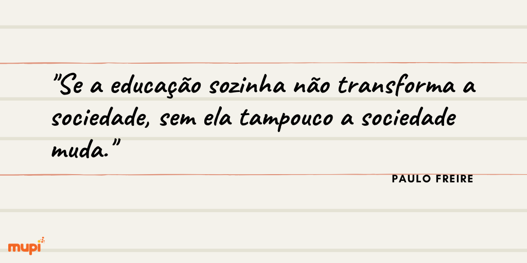 escolamupi's tweet photo. Siim 👏
#frase #educacao #serprofessor #professor #paulofreire https://t.co/eimDM9jtF8