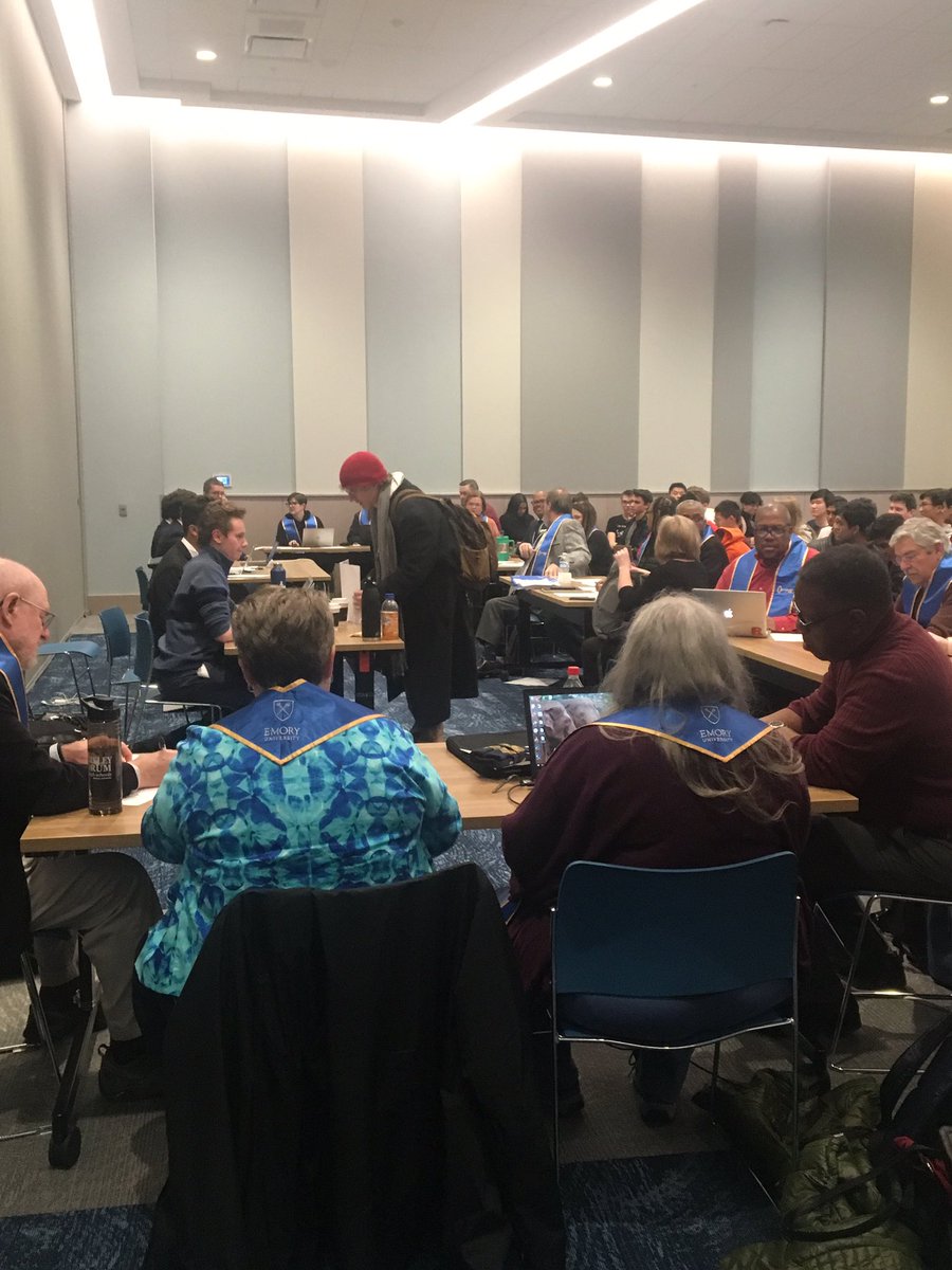 emorydebate's tweet photo. Moments away from the Thomas Pelham final tutorial adjudicated by the Key Coaches and featuring Montgomery Bell (TN) and Georgetown Day (DC)! Good luck. #BFHS2020 #goeags https://t.co/CpxX56fJuT