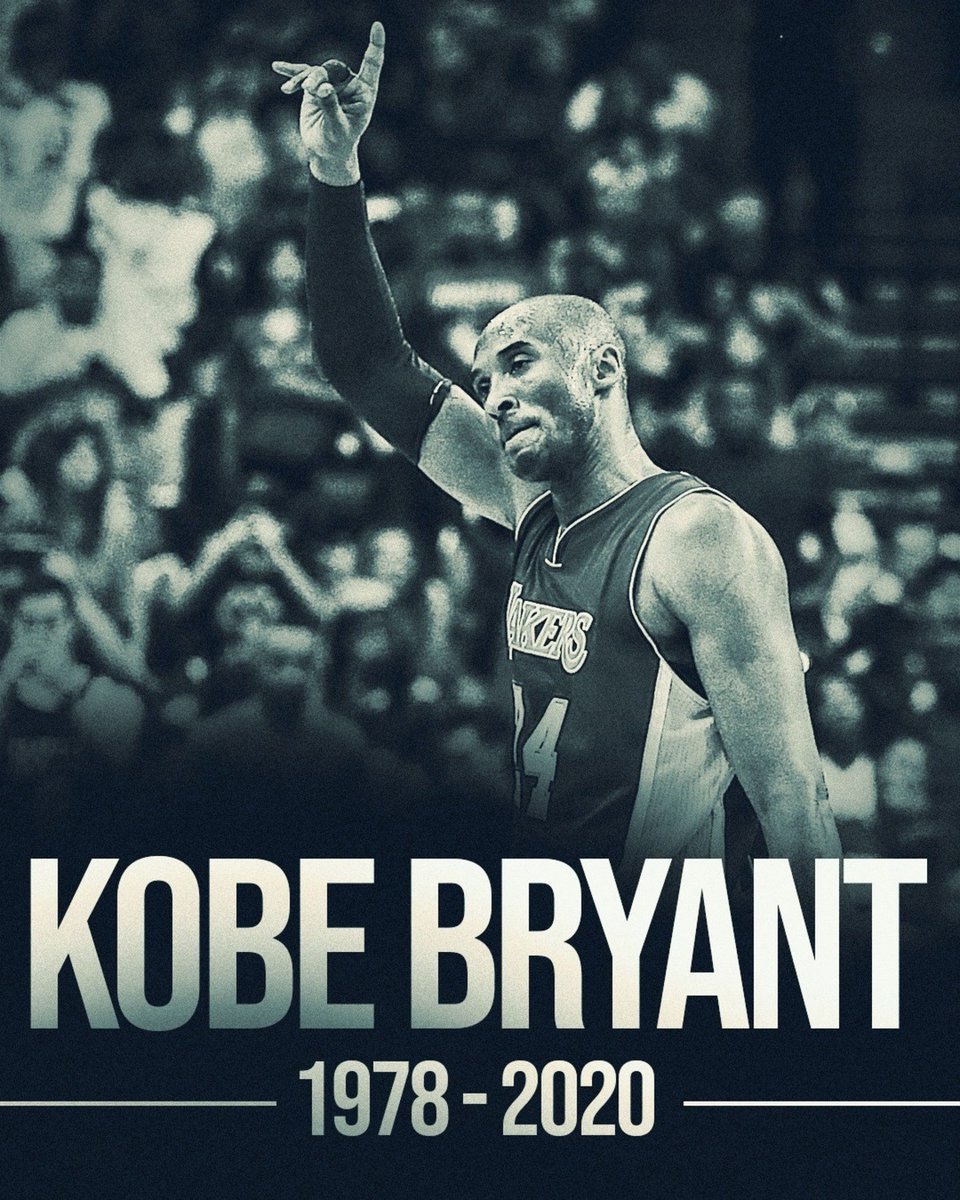 Sad day in sports, NBA legend gone too soon! RIP Mamba!