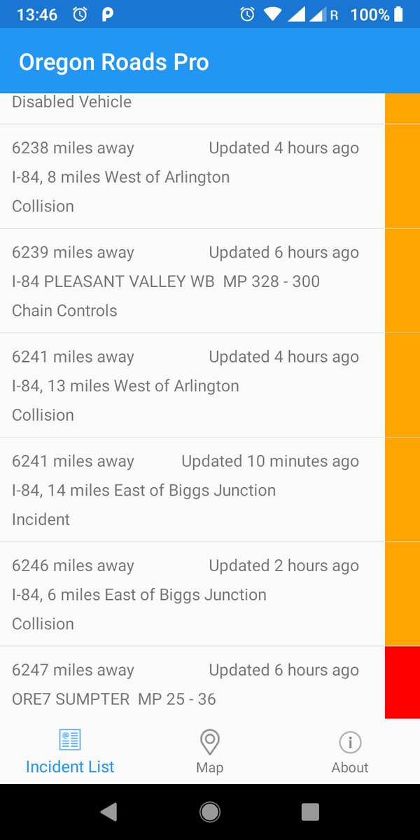 coderuntech's tweet image. Oregon Roads Pro now available for Android devices, with incidents, chain controls, construction and traffic cameras. Download today & support indie developers 👍 play.google.com/store/apps/det… #Oregon #Android #traffic #Portland
