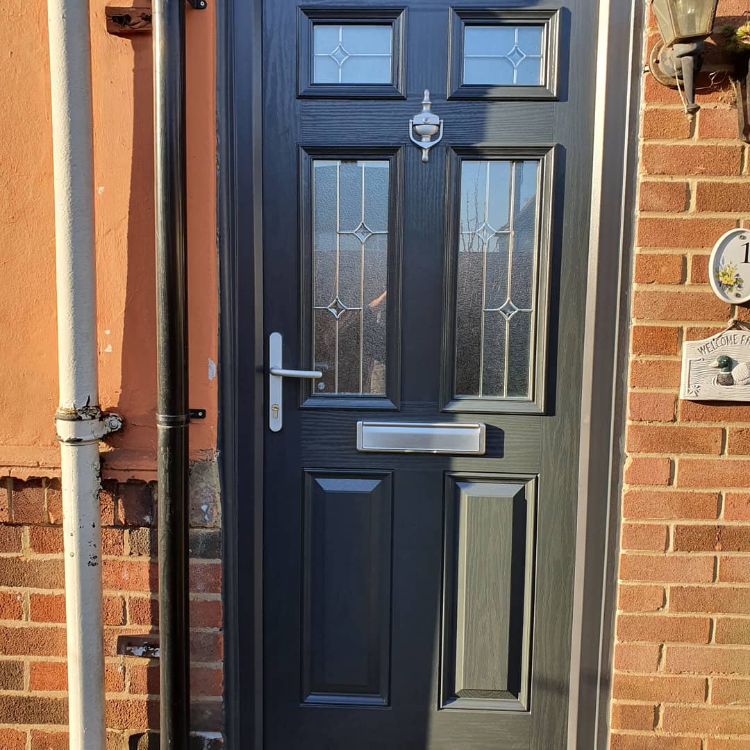 Anthracite grey composite door
