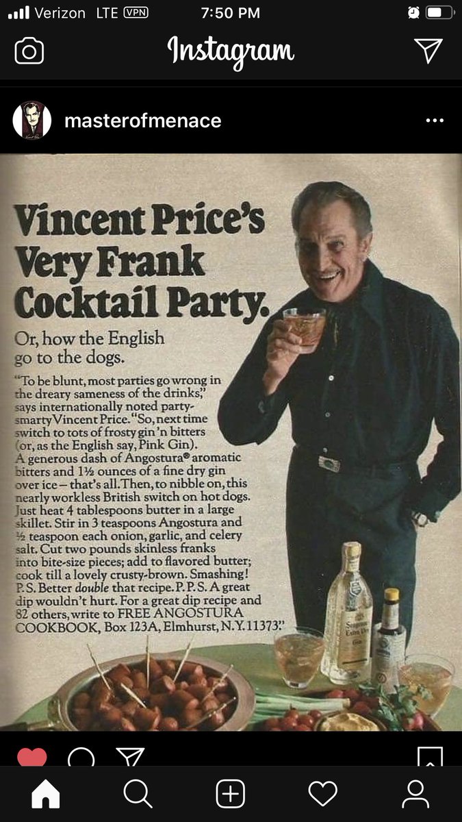 shortyblueyes5's tweet photo. @ridethepastlane Drunk Weiners. Thanks to Victoria Price for this gem! #CelebrityRecipes #MasterofMenace #VincentPrice https://t.co/zW3biJDGXQ