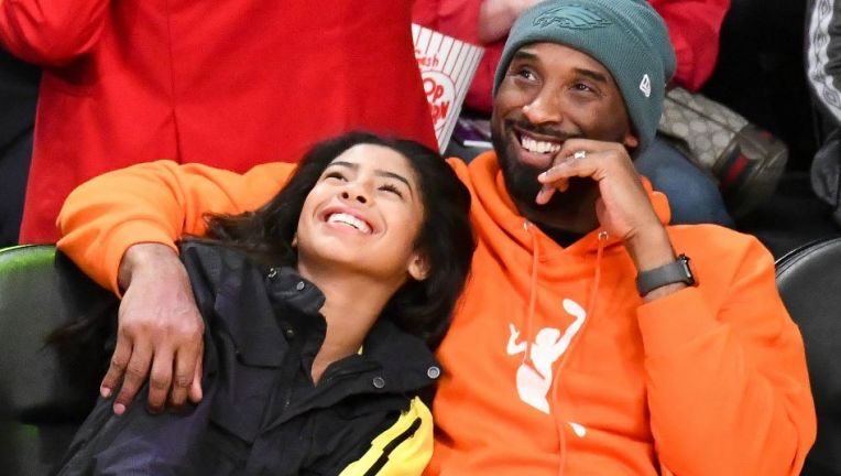 Kobe Bryant with his daughter Gigi
