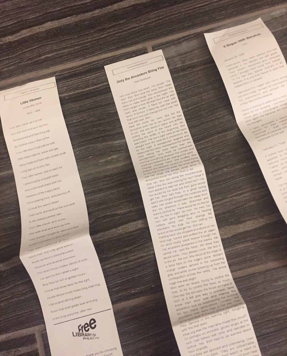 HornBook's tweet image. Who else picked up short stories at the airport? 1 minute, 3 minutes, 5 minutes Thanks @FreeLibrary #alamw2020 #alamw