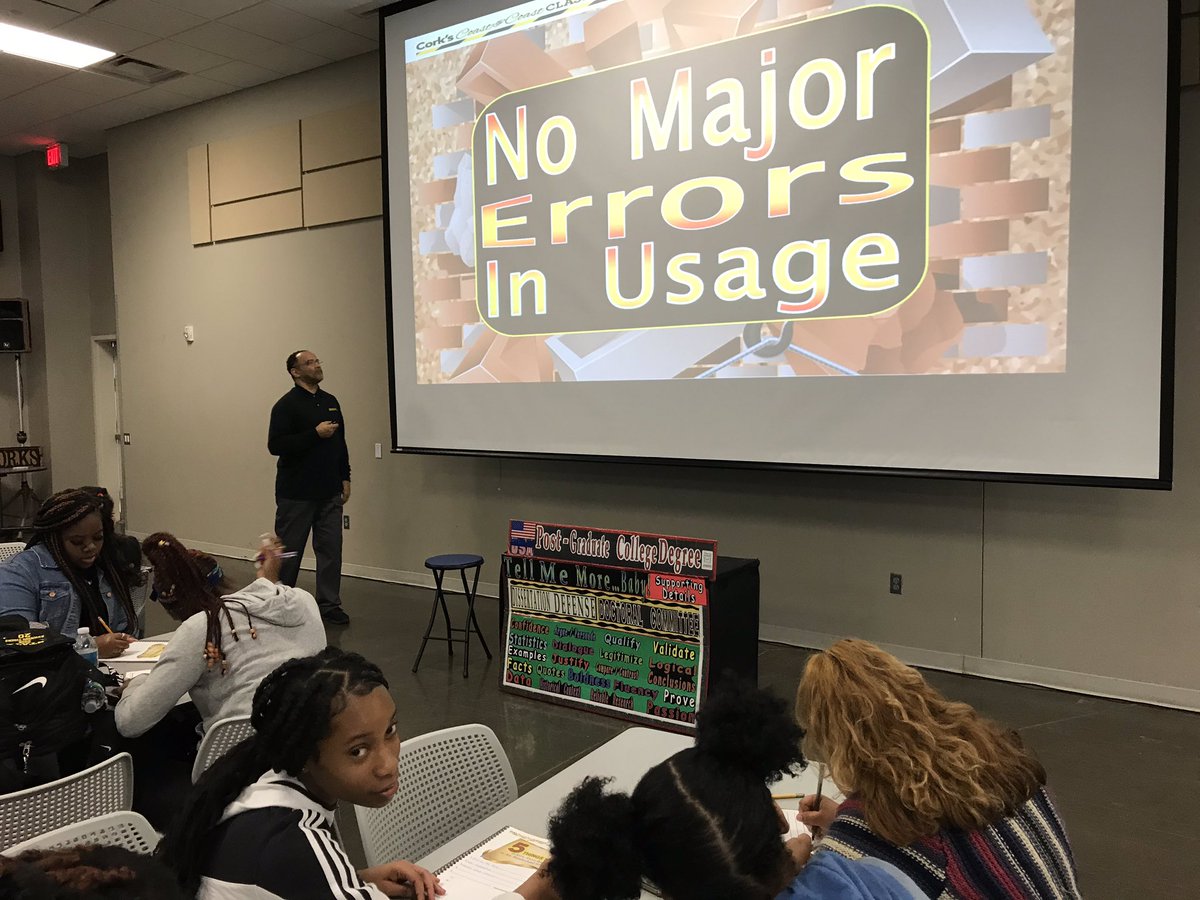 SECHS_Hisd's tweet photo. Writing is the focus with our freshmen and sophomore scholars! Erik Cork does it again! #LeadLearnLevelUp https://t.co/5khtbOhizj