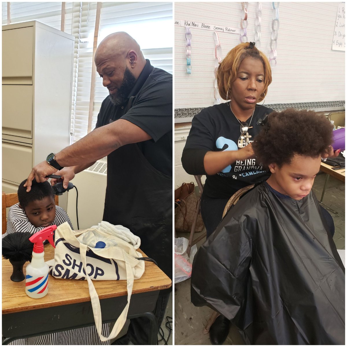 nnhenderson25's tweet photo. Hair-Us-Read
What a Wondeful Day to spend a Sunday making our students at Fairfield Court ES look and feel good! This was an Awesome event! Our staff &amp; volunteers did an excellent job!
#studentsfirst
#eastendpride
#watchusshine https://t.co/nKEXV03by9