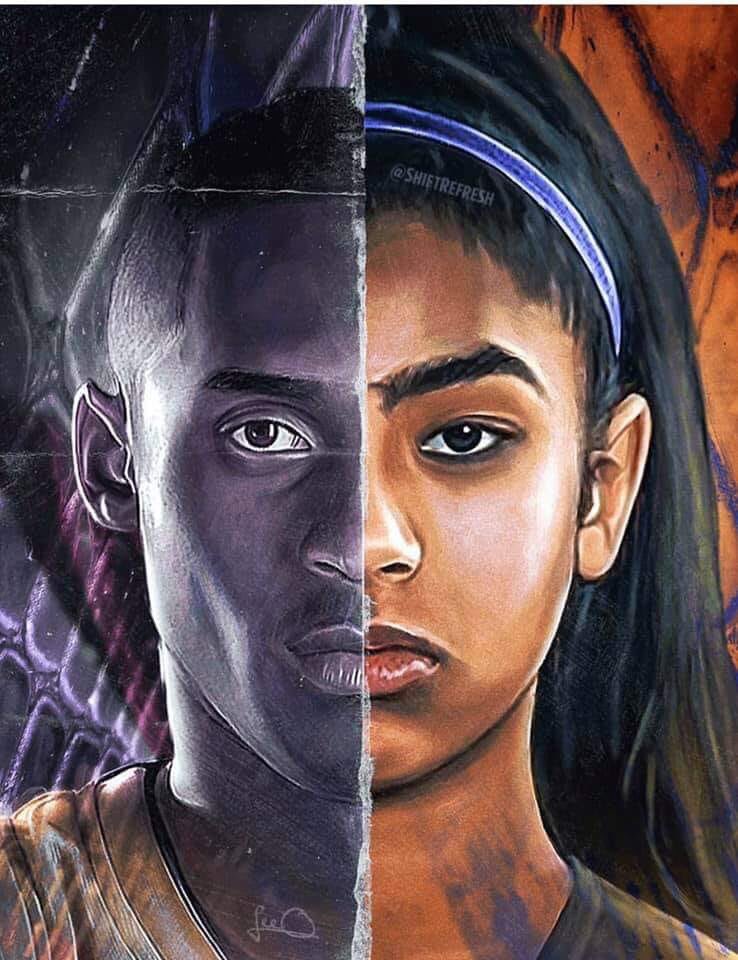 KLat_Abella's tweet photo. 💔Mamba Forever😭, Rest in Peace Gianna And Kobe Bryant🐍👆💯#️⃣ #8&amp;24 #MambaOut https://t.co/m4Sk9wLmts