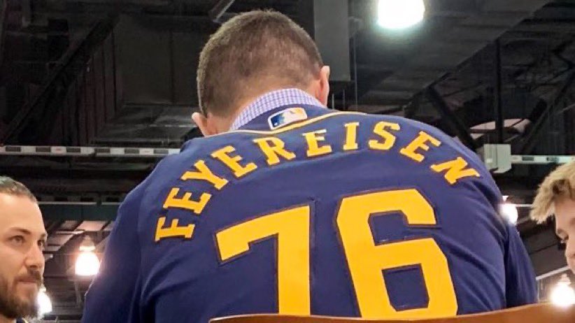 RFHS_Baseball's tweet photo. Just a kid from RF signing autographs with his Crew at Milwaukee @Brewers Fan Fest 2020. Experience earned @jpfeyer20! #PrideOfRF #ThisIsOurCrew https://t.co/9zSEzHQP8s