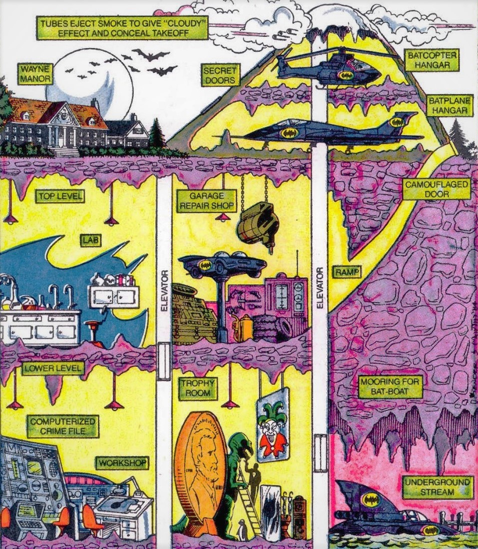 The Batcave

Art by Howard Bender and Gary Martin