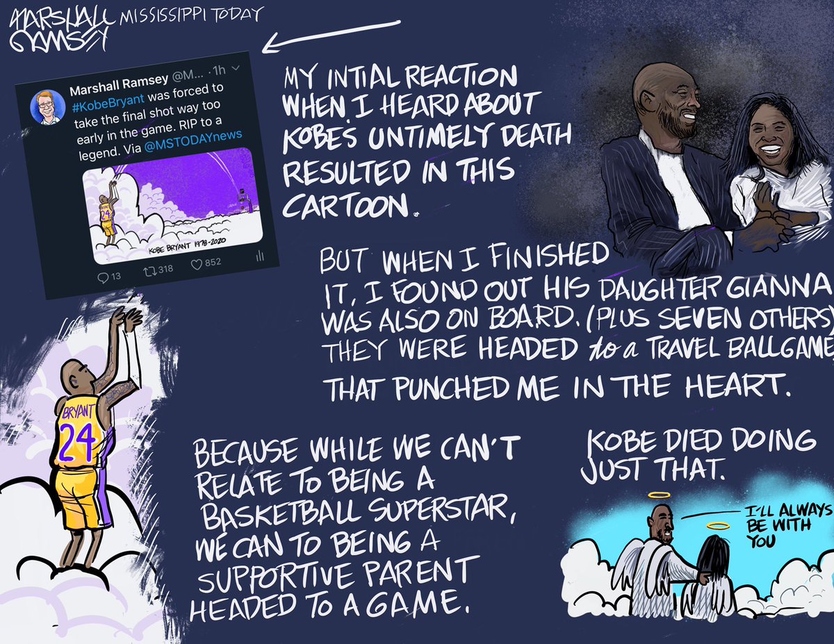#KobeBryant died while being a supportive parent. That hits you right in the heart. Via @mstodaynews