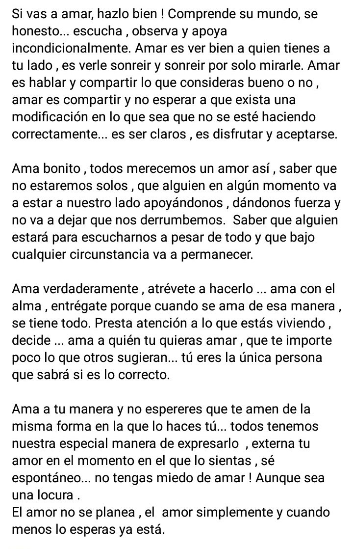 Ethazit's tweet photo. Si vas a amar , hazlo bien ! 😍 #Amor #Amorenmivida #Paratí https://t.co/kCTJJEqhb8