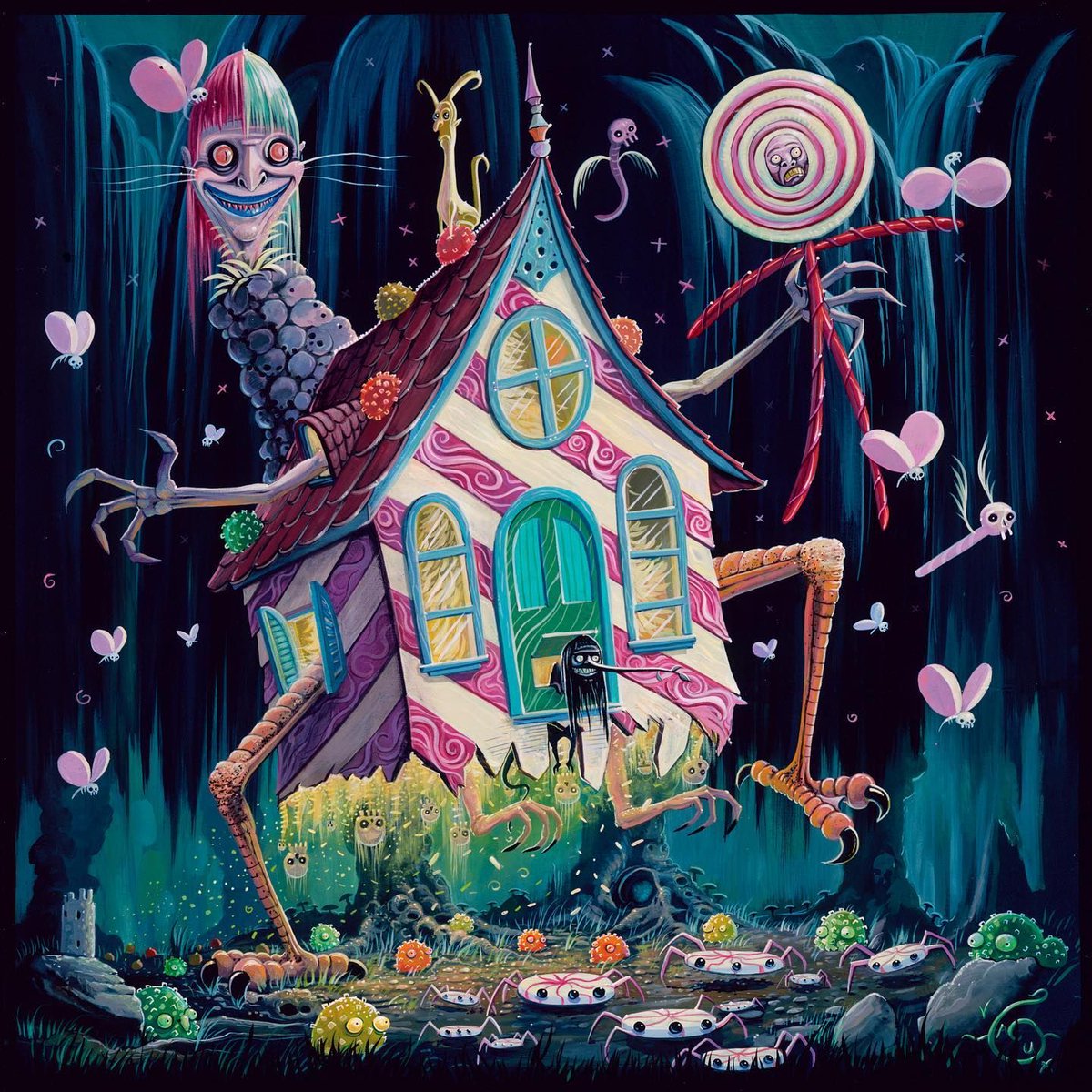 BeautifulBzarre's tweet photo. Stay bizarre and enjoy this cool painting by @JoeVaux - "Tricked By Treats"!

#beautifulbizarre #joevaux #figurativepainting #painting #popsurrealism #fantasy #bizarre #magic #newcontemporaryart #art https://t.co/Me1jKoMRnh