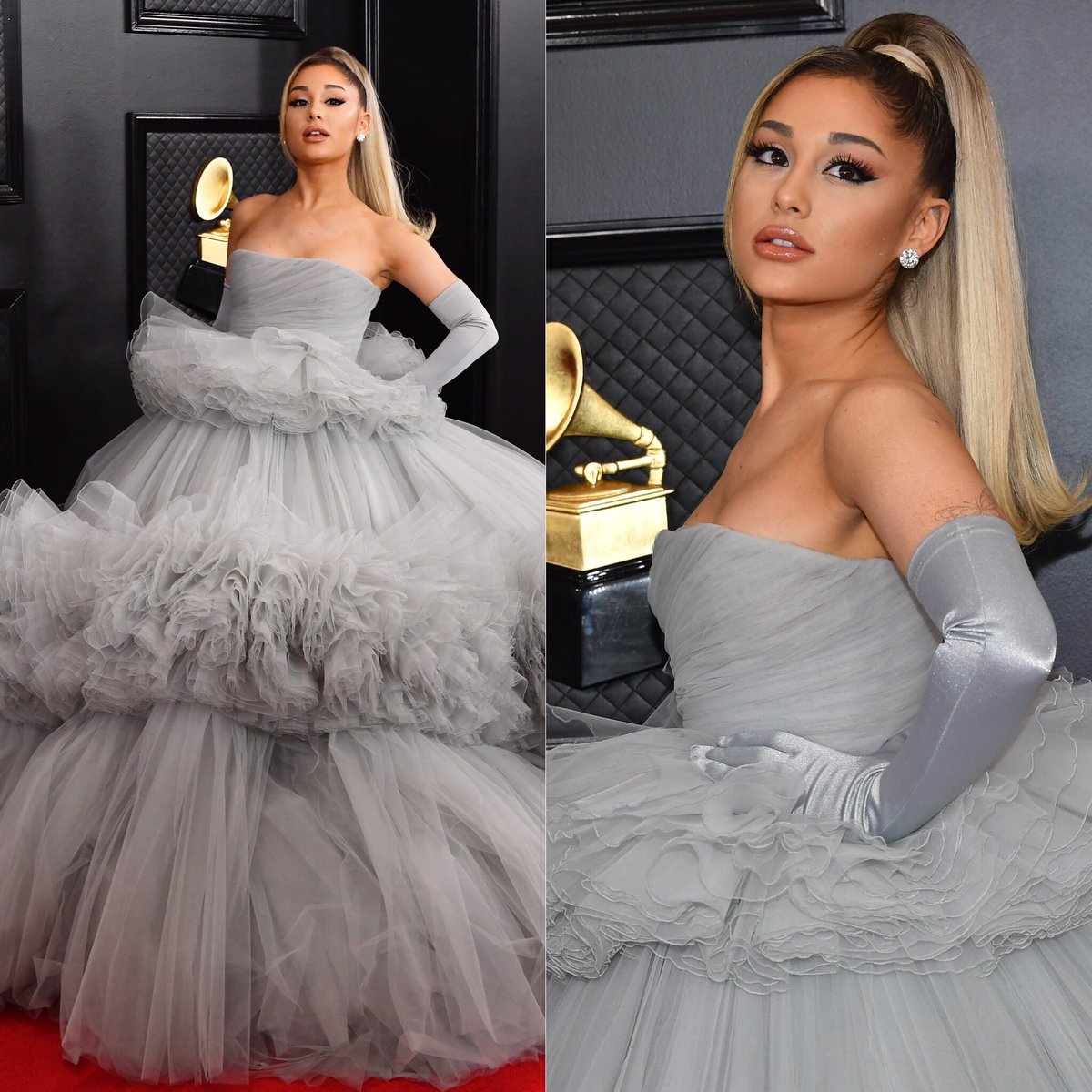 HugoGloss's tweet photo. I've been here all night, I've been here all day... SÓ PARA VER ARIANA GRANDE NO RED CARPET DE NOVO! Depois de um tempinho longe das premiações, nossa #DangerousWoman chegou no tapete do #GrammyAwards toda trabalhada no conceito Cinderell... (Fotos: Getty) https://t.co/kT0HzS8rnI https://t.co/iZhEnwHjlG