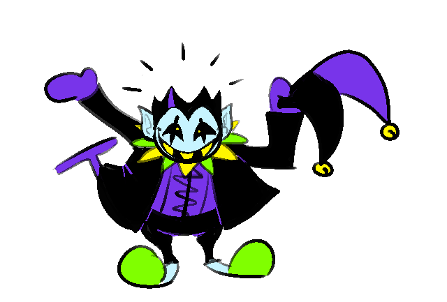 squimpus's tweet photo. i dont think i'll ever stop drawing jevil its a borderline obsession at this point https://t.co/JGhodo0m7m
