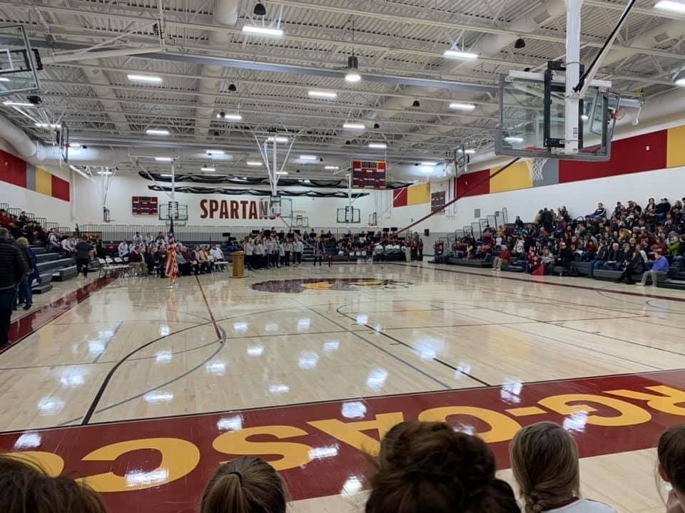 LCSpartanvball's tweet photo. Exciting day to be a Spartan.  Amazing new gym!! Can’t wait to play in it next fall.  #WeAreSpartans https://t.co/N9YDIzR98h