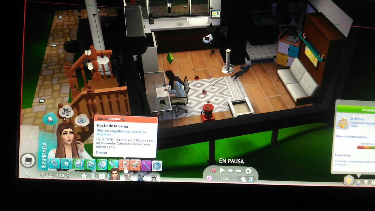 AndreaMusicMe's tweet photo. Acabo de empezar y ya la cama casi me mata a mi sim 😂😂
#Sims4TinyLiving #mprin #toughtlife https://t.co/s0eOeoJnaN