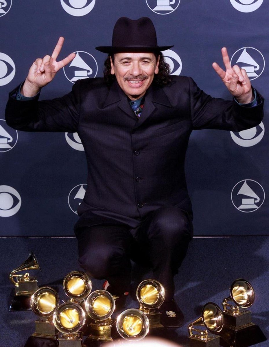 Carlos Santana, one of the best guitarists in the world santana with grammys