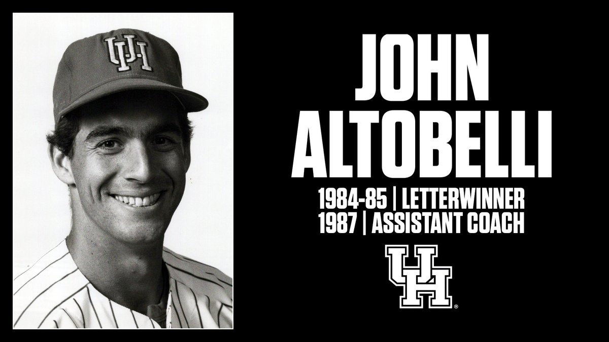 UHCougarBB's tweet photo. Houston mourns the passing of former letterwinner &amp; assistant coach John Altobelli.

In memoriam: https://t.co/JO8I6ShE31 https://t.co/RJuDqWzRKb