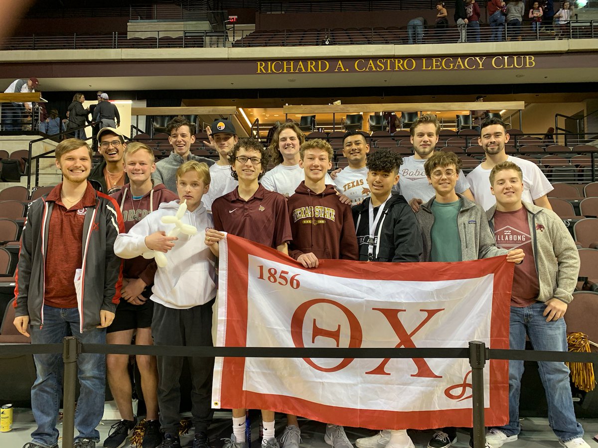 It was a close game last night, keep up the good work <a href="/TXStateMBB/">Texas State MBB</a>! Make sure to check out our next rush event on the 31st, Bonfire night! (7-11pm 5024 S Old Bastrop Hwy) #RushThetaChi