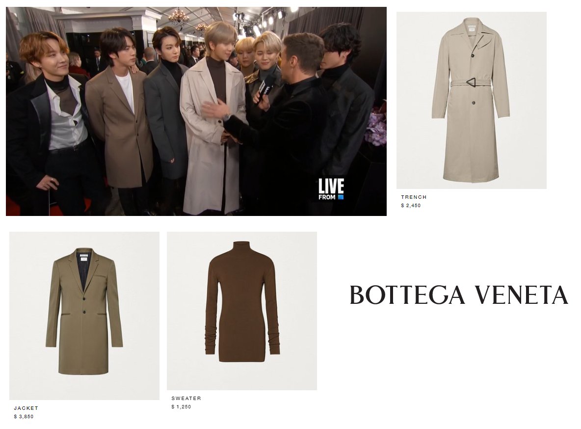 How to Get BTS' All-Bottega Veneta Grammys Look