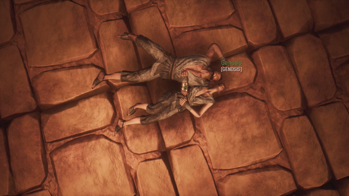 DaphyDuck91's tweet photo. Getting a little Conan action in tonight... We decided to snuggle up on the floor after a hard day of grinding on our new server! #conanexiles #couplesgaming #NAGG #NAGGNation #Publicserver https://t.co/XD6NpDYDjN