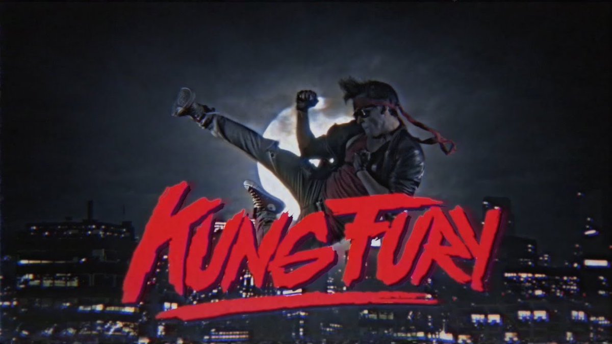 BenBleiweiss's tweet photo. Tonight's Double Feature - The Velocipastor and Kung Fury! @Top8Games https://t.co/mcE4SF7KrQ