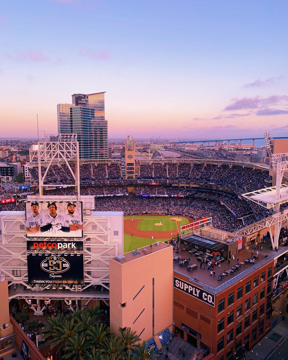 AltitudeSky's tweet photo. The countdown begins...we are officially only 2 months away from Opening Day! ⚾️ 
📷: adamnsparks

#AltitudeSkyLounge #SanDiego #GaslampQuarter #PetcoPark #Padres https://t.co/U4fDU3OEEY
