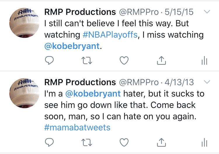 RMPPro's tweet photo. @Wr1tz @ShaneRitz26 
Two of my Kobe tweets. Sums up how I felt about him. https://t.co/V9pRxucN5j