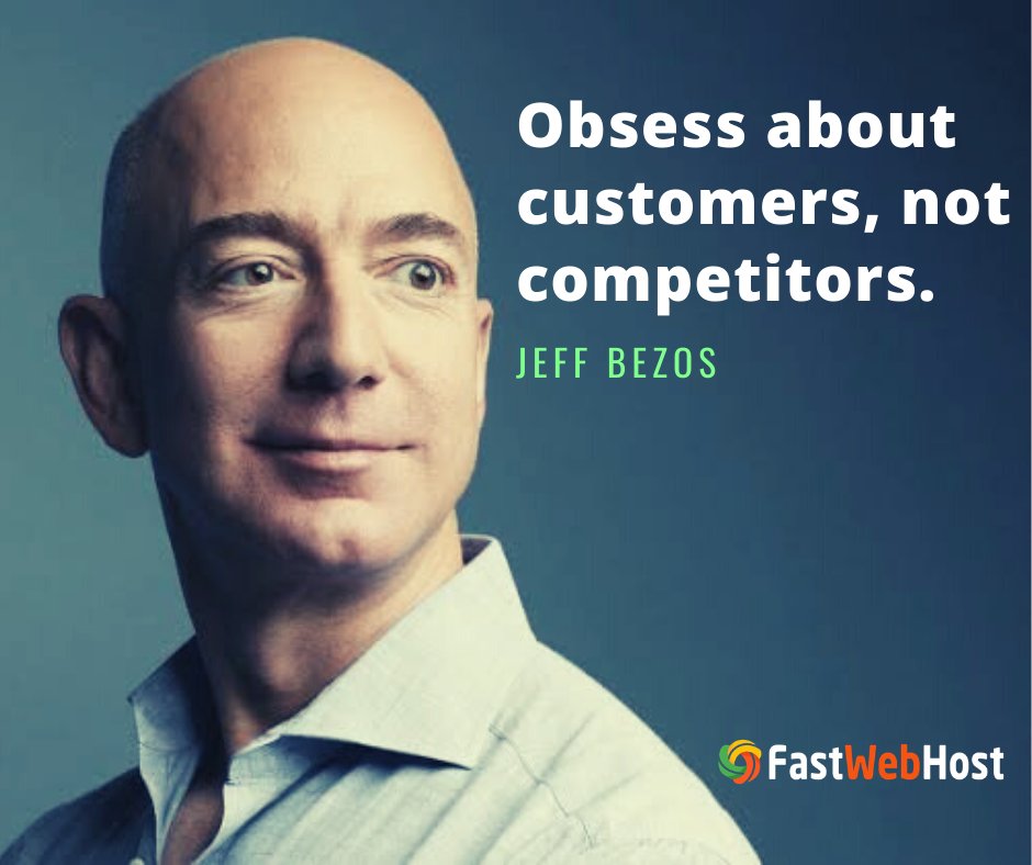 FastWebHostIN's tweet photo. Obsess about customers, not competitors.   ~ Jeff Bezos

#MondayMotivation #FastWebHost #Domains #WebHosting https://t.co/72teTGcFE0