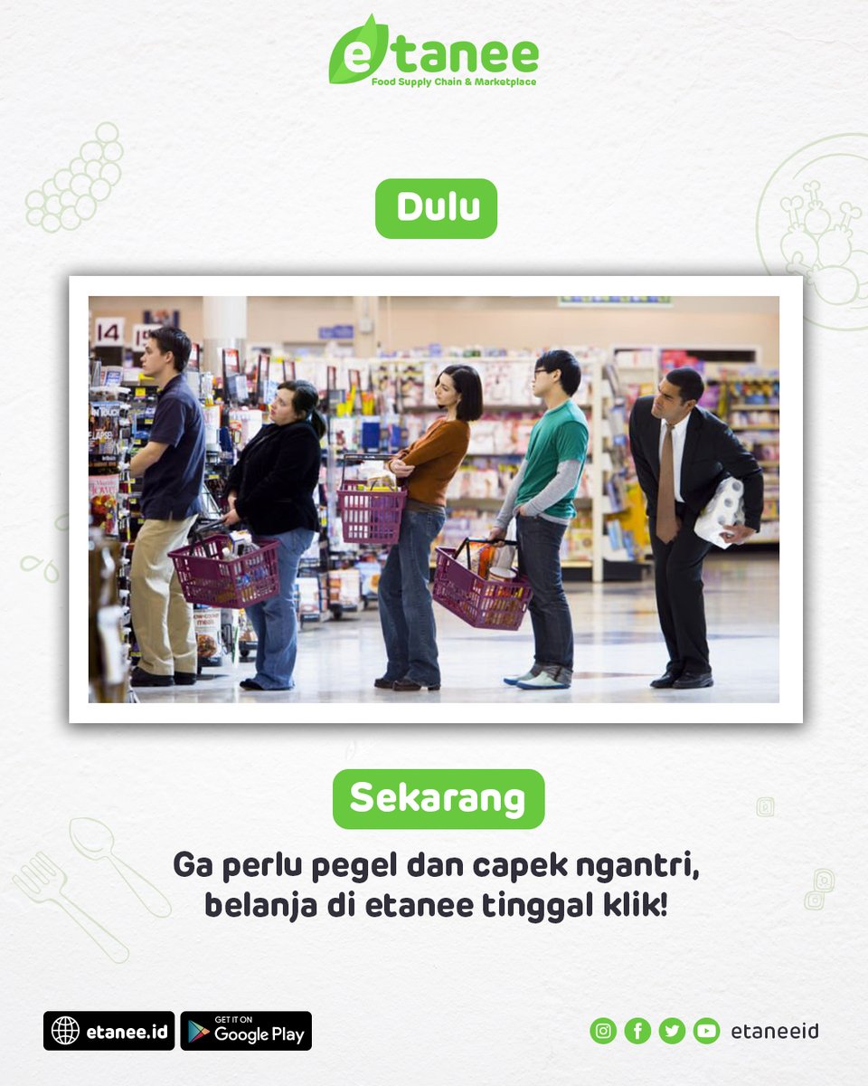 etaneeid's tweet photo. Coba belanja di etanee. Pengalaman belanja anti capek. Tinggal klik, pesanan kamu akan diantar sampai rumah :D⁠
⁠
Klik https://t.co/KcXHnR5nTv sekarang!⁠ https://t.co/6UAcpjMDnh