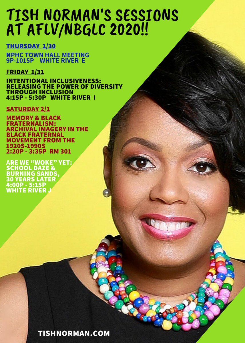 Excited about this weekend!! It's going 2 b epic!! #aflv #nbglc #aflv2020 #nbglc2020 #tishnormanspeaks