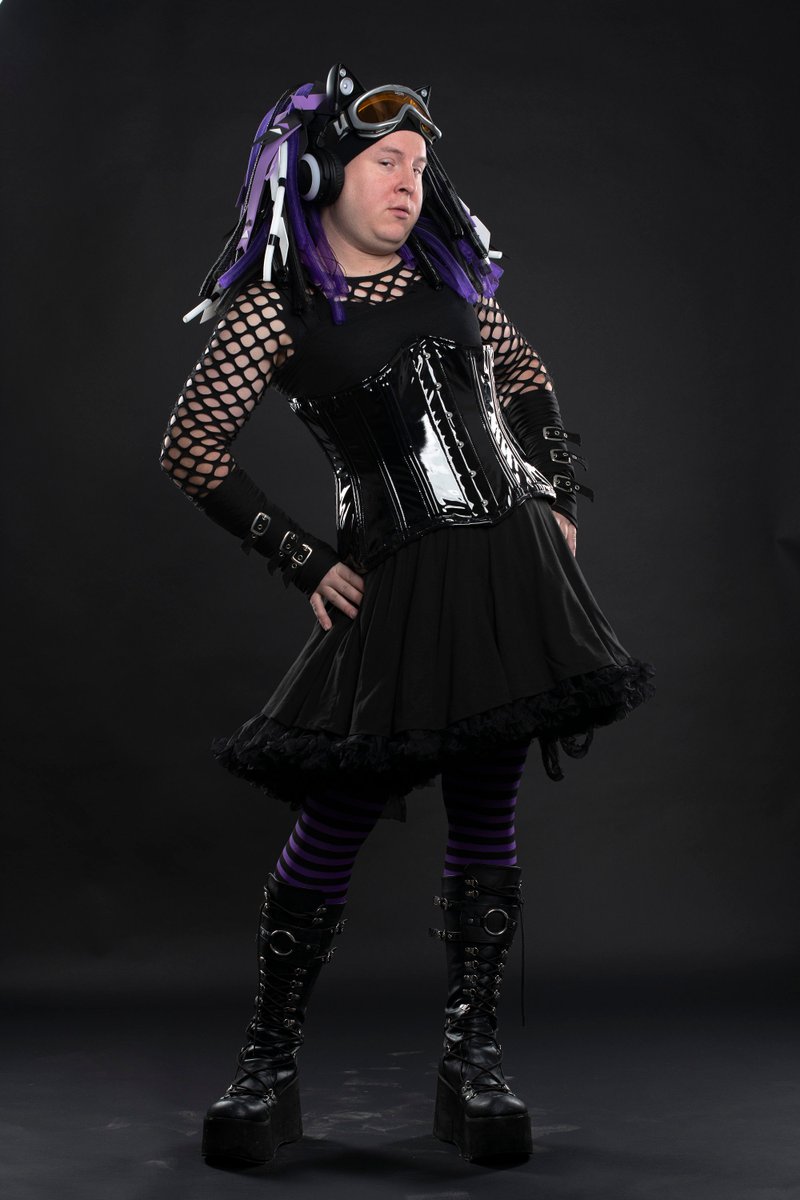 I'm aspiring to be a good Cybergoth Model. #cybergoth #Cyberlox