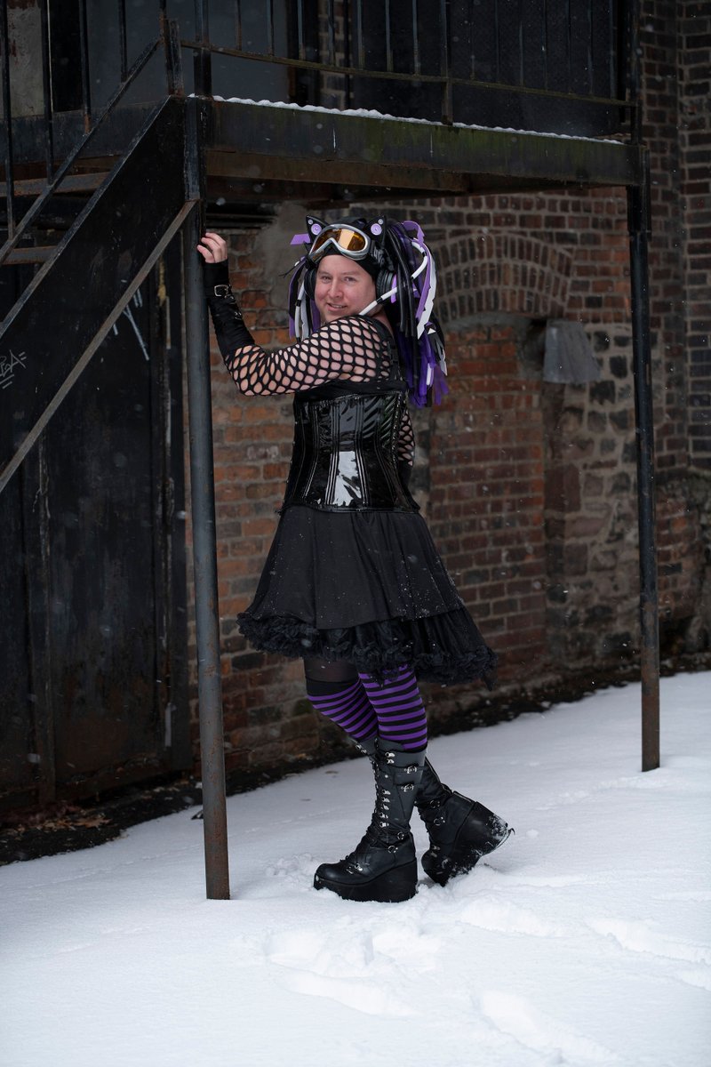 From my photoshoot in Syracuse. Photos by <a href="/LeporeDesigns/">Brightshotstudios</a> #Cybergoth #Goth #Cyberlox #Syracuse