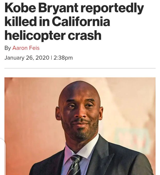 RIP the legend Kobe Bryant #RIPMamba https://t.co/dkzar8Cg8L<a href="/tag/ripmamba"class="tags">#RIPMamba</a>