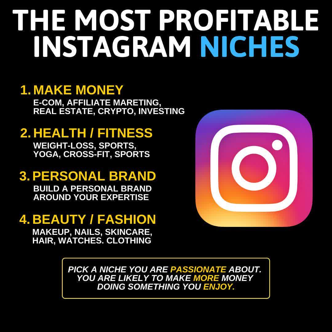 Deepak_D_M's tweet photo. The Most Profitable Instagram Niches
#DigitalMarketing #socialmediamarketing https://t.co/6V1mzqklqB