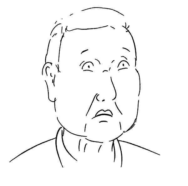 「2億」って言ってるときの板東さんを描きました 