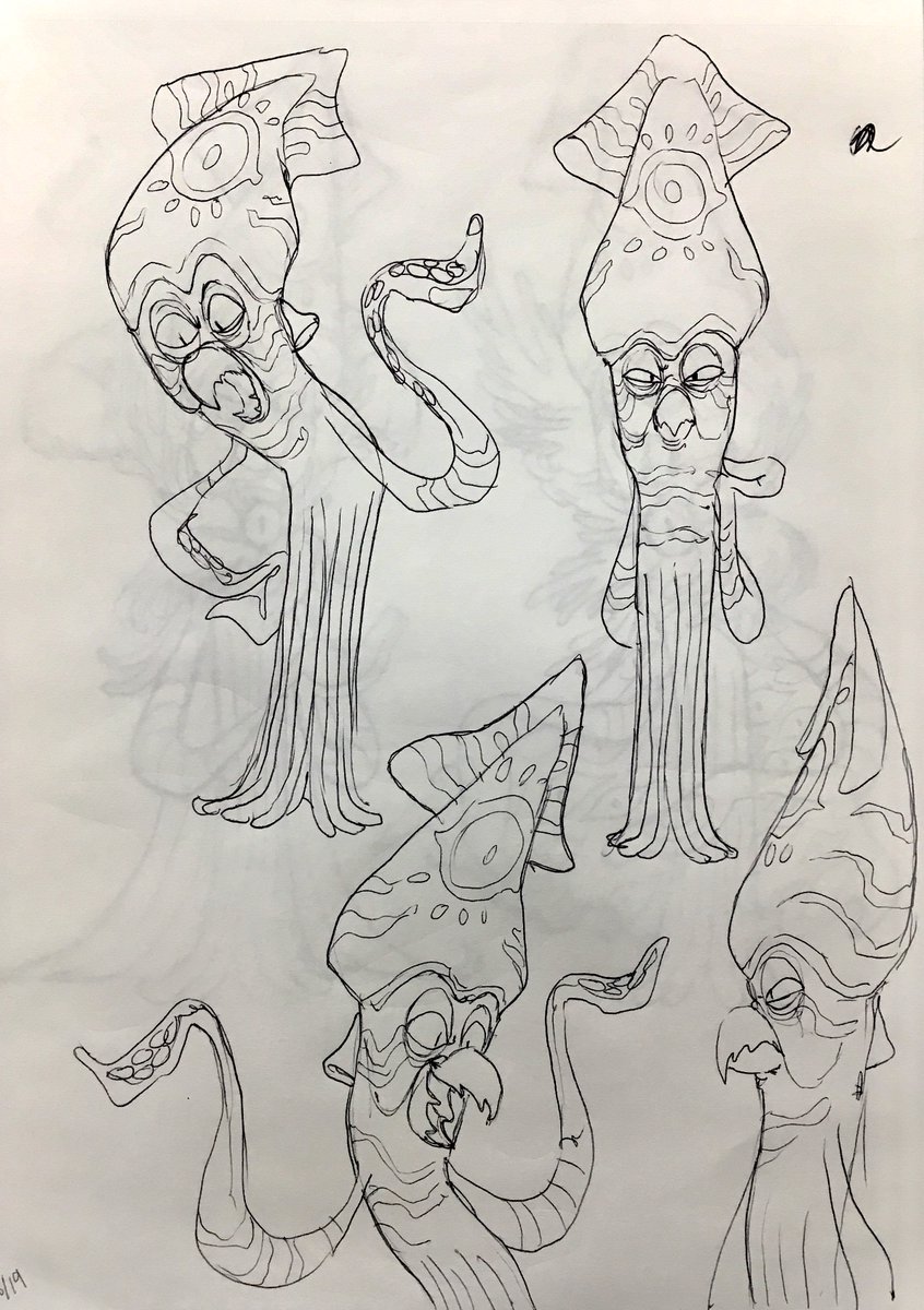 4. Any villain ocs?
Yes! Cecil, who can change his face, and Maika, a squid dictator 