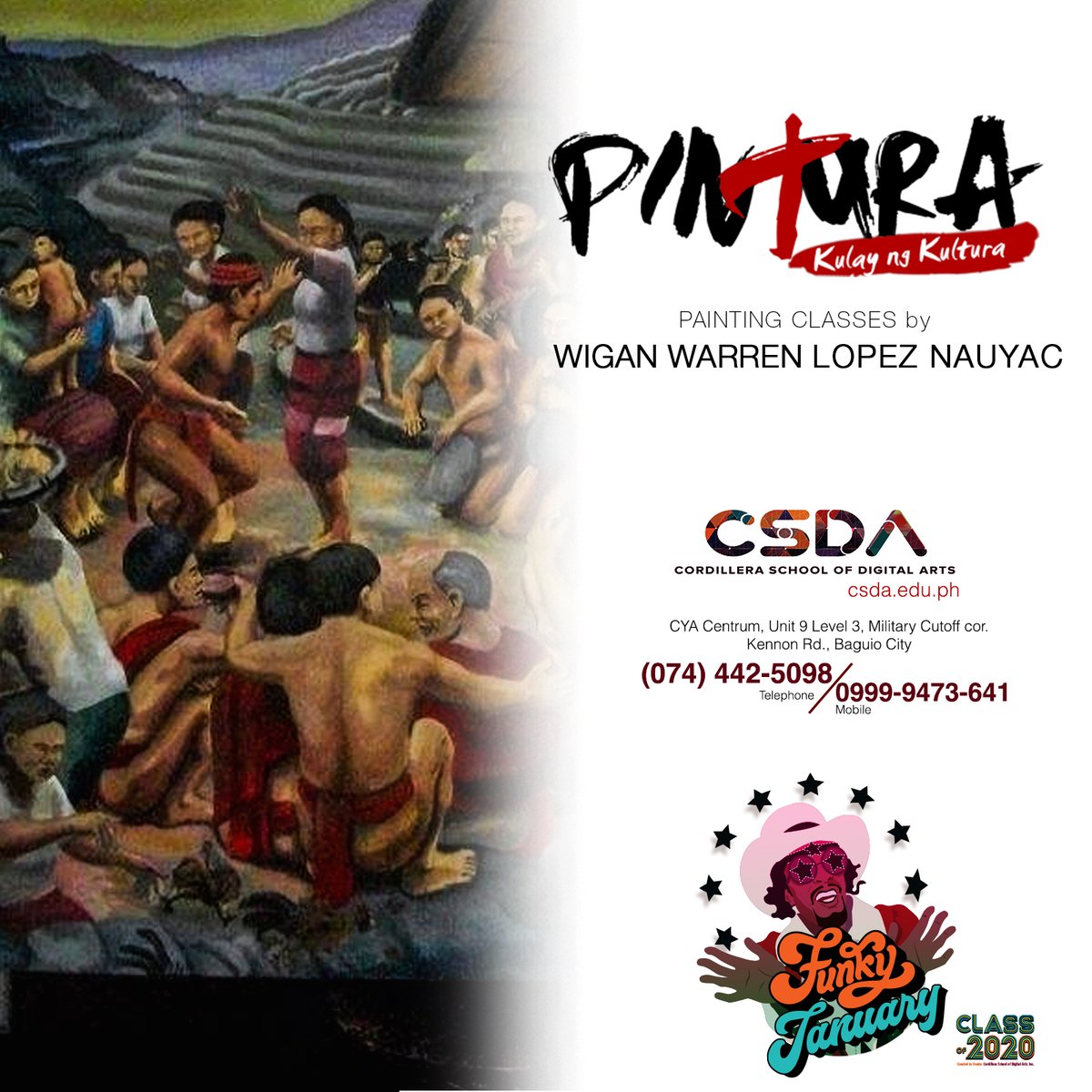 csdabaguio's tweet photo. Brush strokes and color palettes are fun when your imagination takes you there with our PINTURA CLASSES!

Message us or visit Level 3, Unit 9, CYA Centrum Bldg,Cor. Military Cut-Off, Kennon Road, Baguio City

#CSDAPrograms #CreativeBucketList2020  #CreativeCity #BaguioCity https://t.co/hha0RMu3Aq