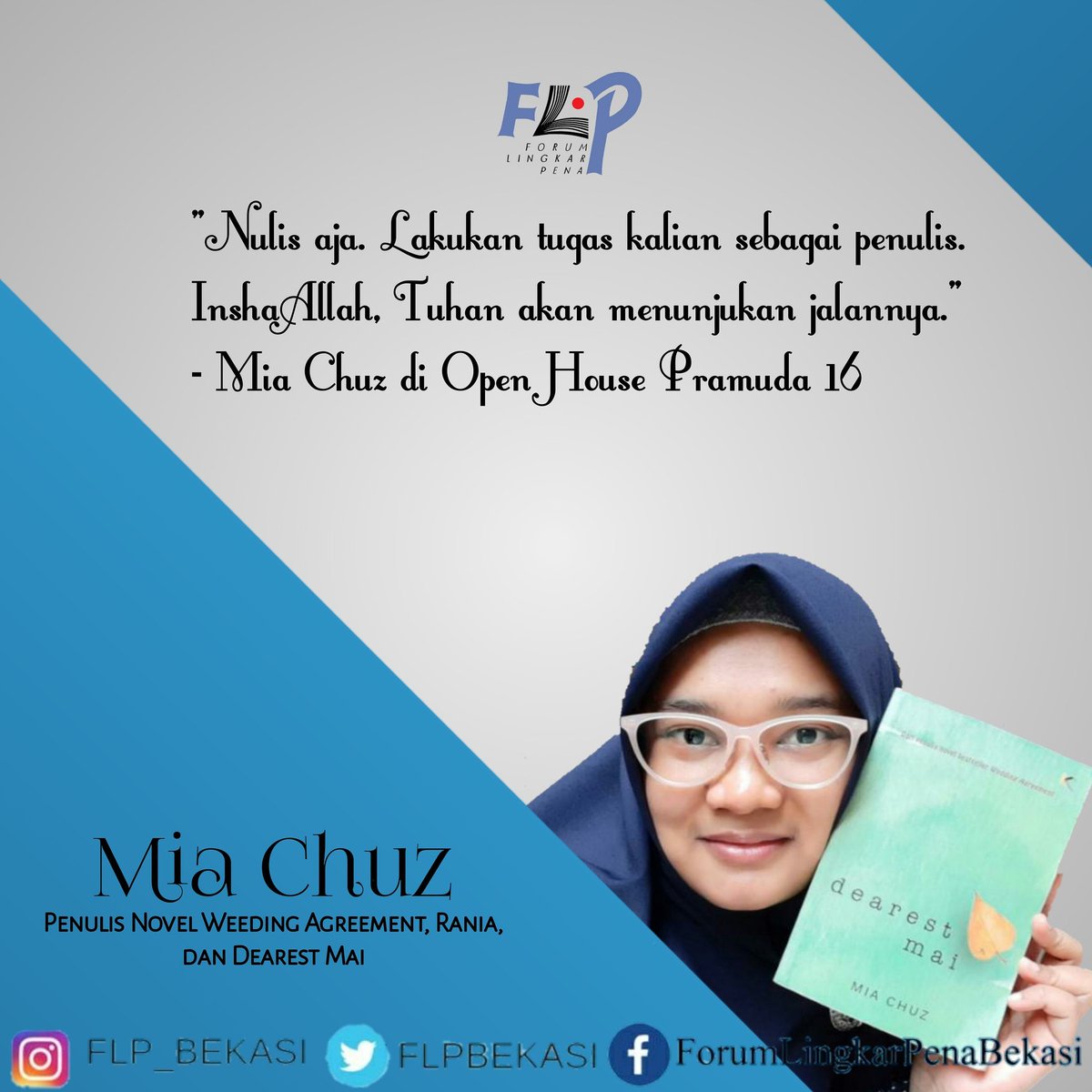 Kemarin, di Open House Pramuda 16 Forum Lingkar Pena Bekasi Bersama Omah Literasi dan Econnection Space