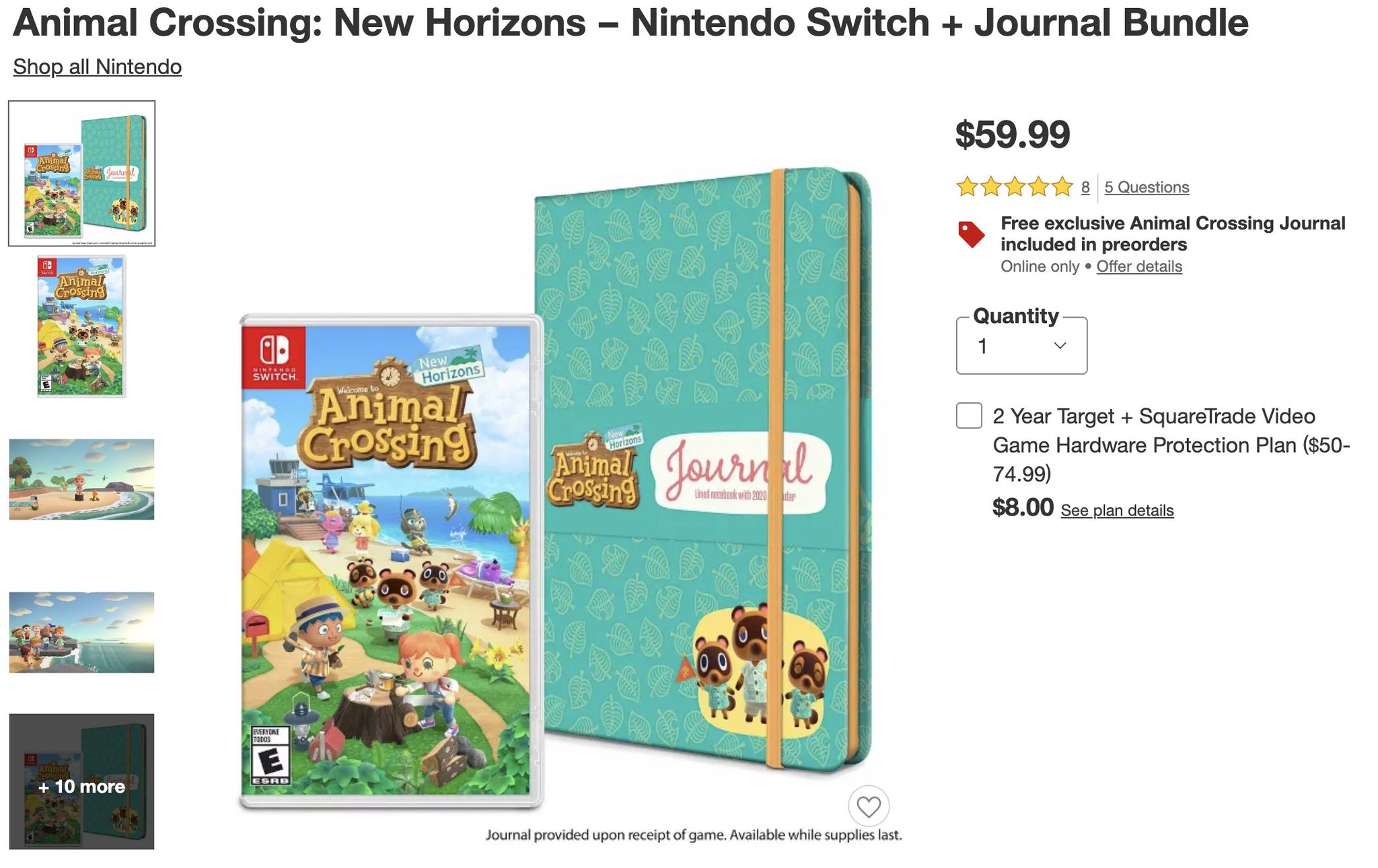 animal crossing new horizons switch bundle target
