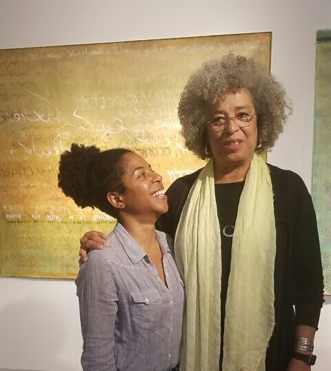 Happy birthday Angela Davis! Working hard to tell your story in the GDR xo 