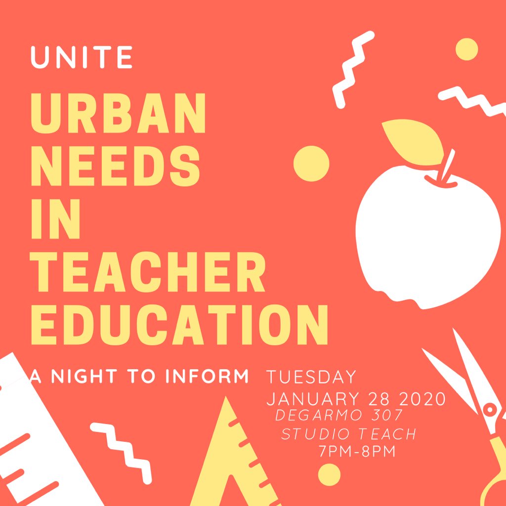 We will be meeting Tuesday for anyone who’s interested in Urban Education at ISU!

Check us out on Rebird Life to RSVP!
redbirdlife.illinoisstate.edu/organization/u…

#ISU23 #ISU22 #ISU21 #ISU20 #ISU19
